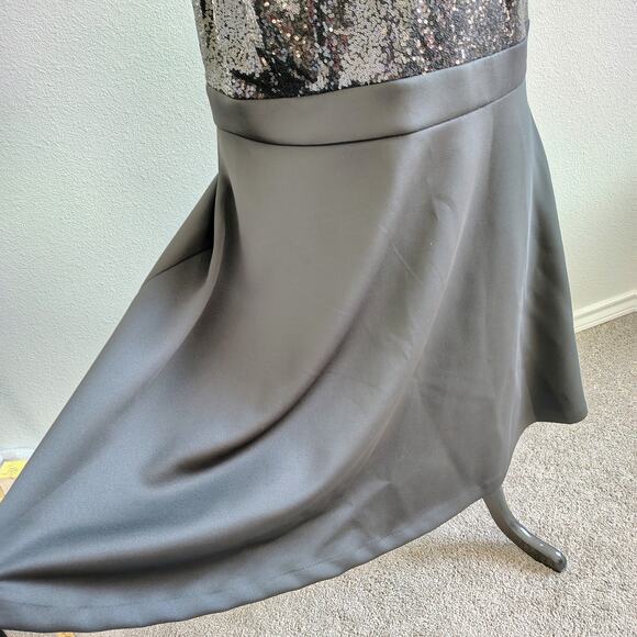 Lane Bryant Plus Size 18/20 Black Sequin Sparkle Formal Fit & Flare Dress NEW - Picture 6 of 10
